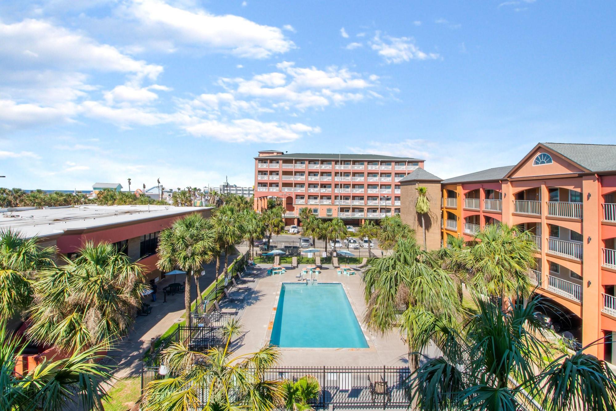 Beachfront Palms Hotel Galveston Bagian luar foto